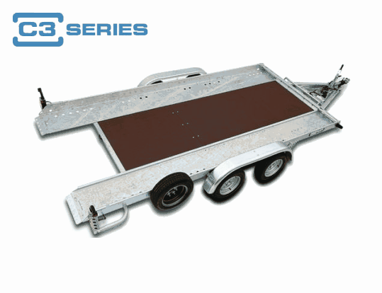 C3 brings together new strenghth lightweight materials as well as highly advanced running gear non slip decking and ramps make loading vehicles and easy process